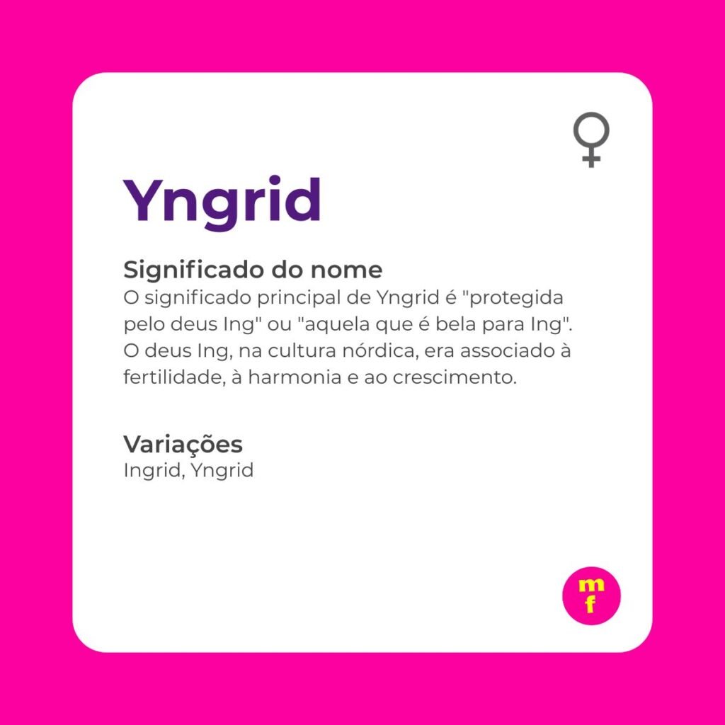 Significado do nome Yngrid.