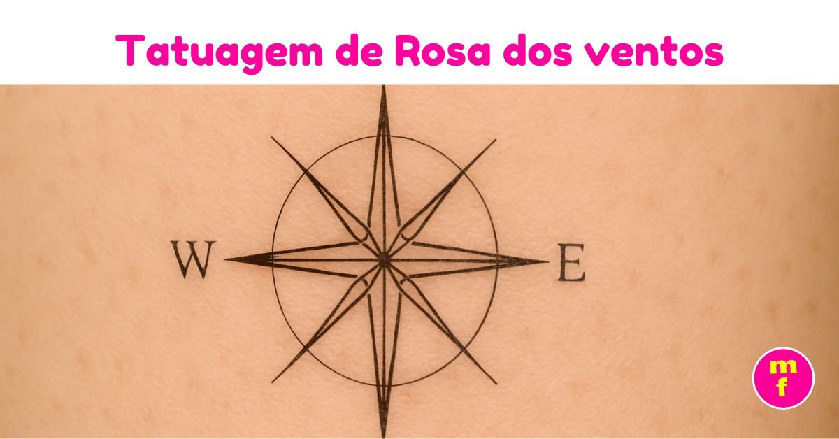 Significado da tatuagem de rosa dos ventos: 15 ideias de tattoo | Minha ...