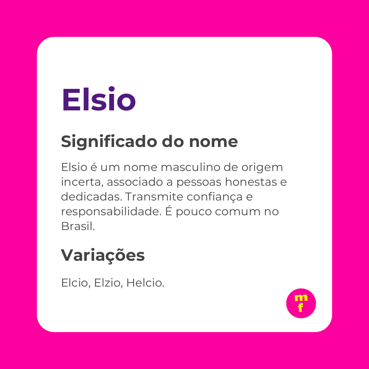 O que significa o nome Elsio? Descubra sua origem, história e personalidade