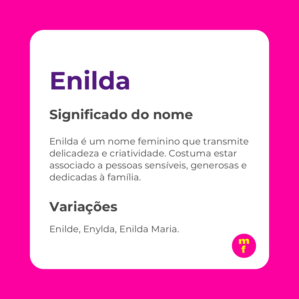 O que significa o nome Enilda? Descubra a origem, personalidade e curiosidades