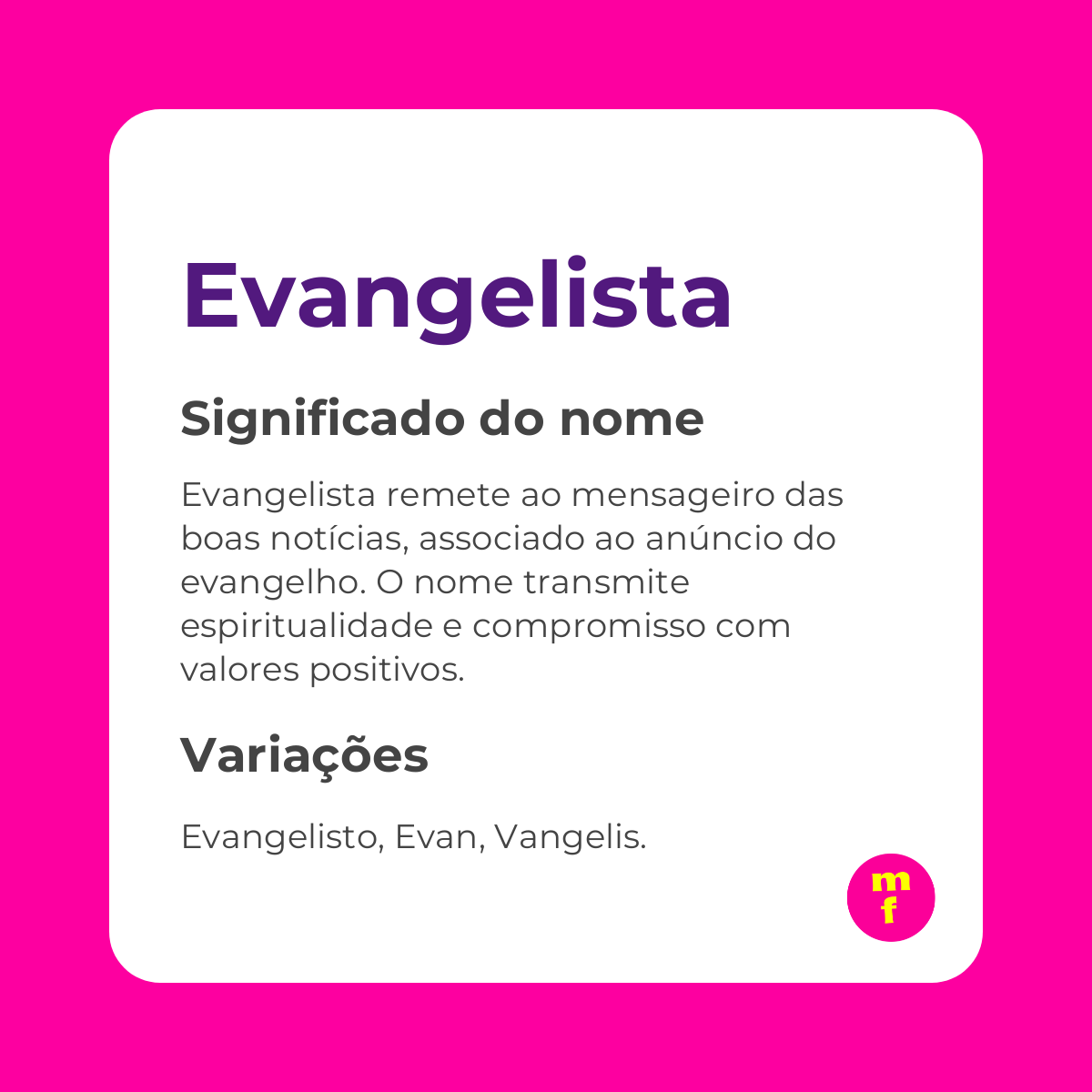 O que significa o nome Evangelista? Descubra origens, história e curiosidades