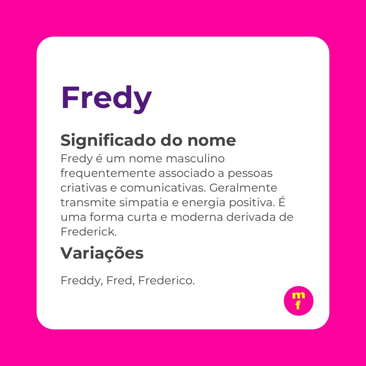 O que significa o nome Fredy? Entenda sua origem, personalidade e curiosidades