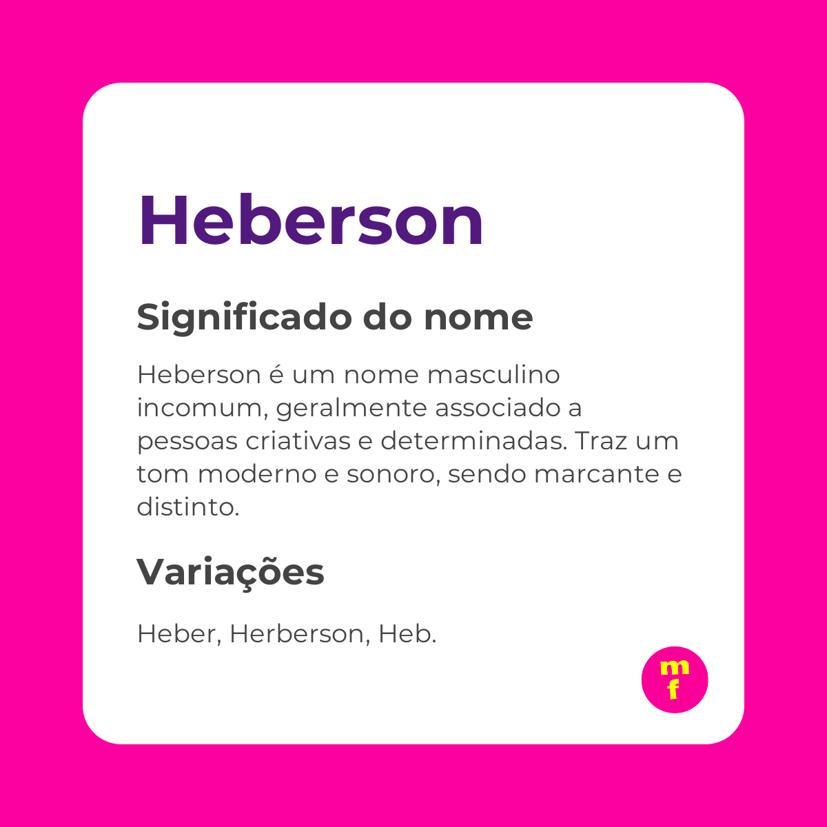 O que significa o nome Heberson? Descubra sua origem e significado