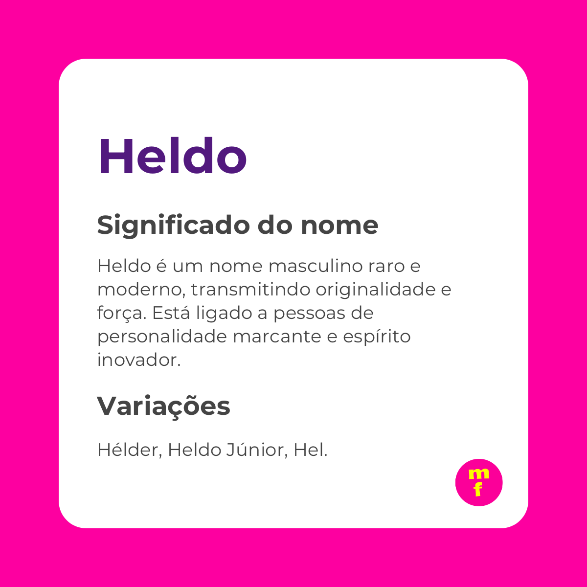 O que significa o nome Heldo?