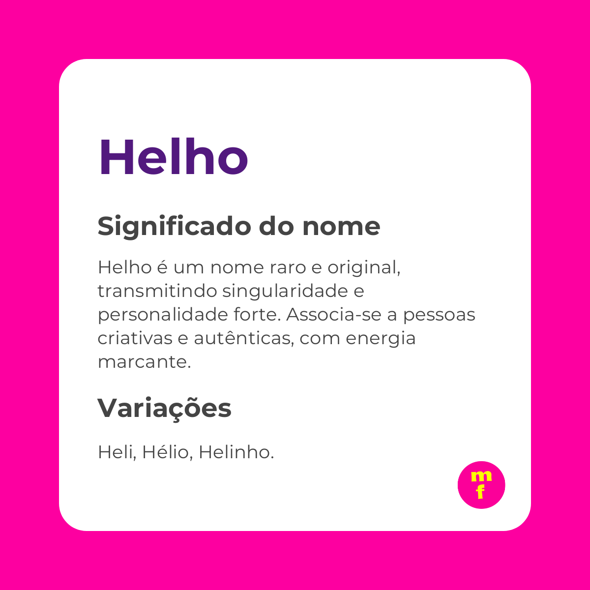 O que significa o nome Helho? Descubra suas origens e curiosidades