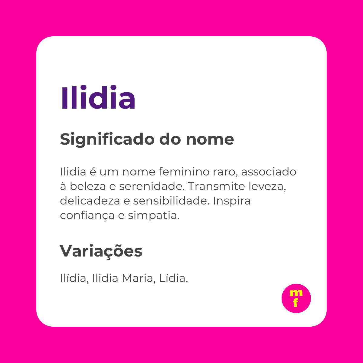 O que significa o nome Ilidia? Descubra a origem, curiosidades e variações