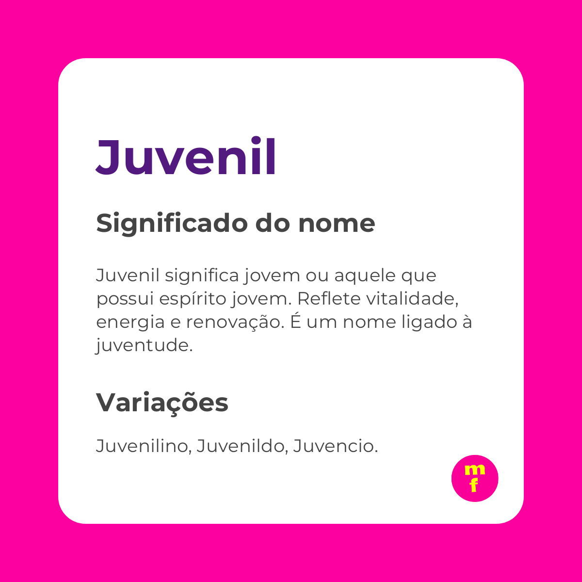 O que significa o nome Juvenil? Descubra origem, história e curiosidades
