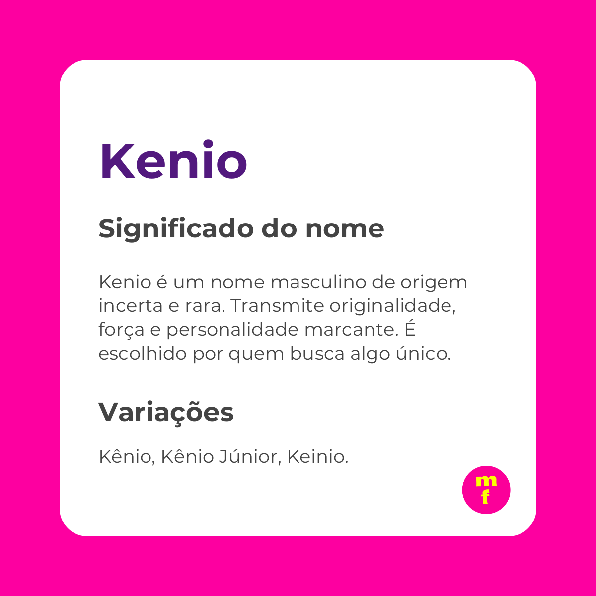 O que significa o nome Kenio? Descubra a origem, significado e curiosidades