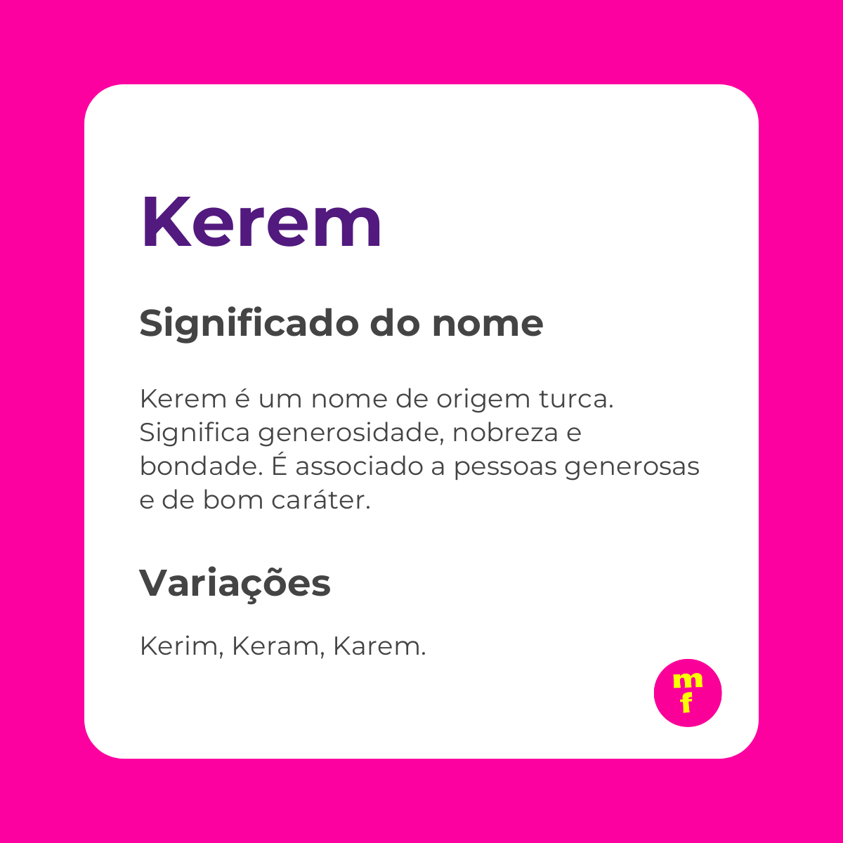 O que significa o nome Kerem? Descubra a origem, o significado e as curiosidades