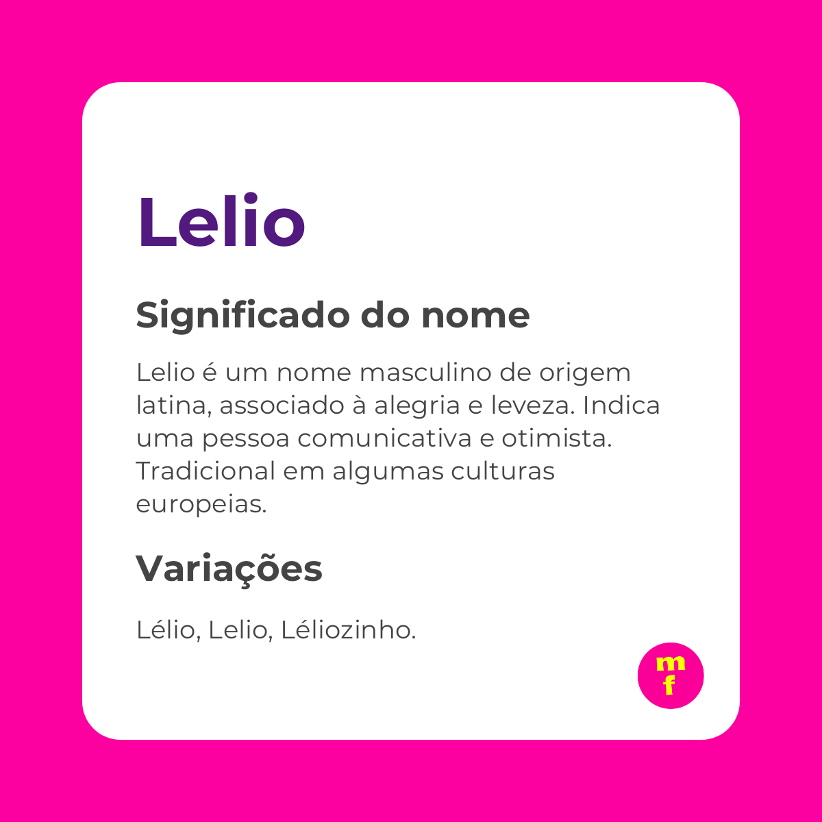O que significa o nome Lelio? Descubra origem, história e curiosidades
