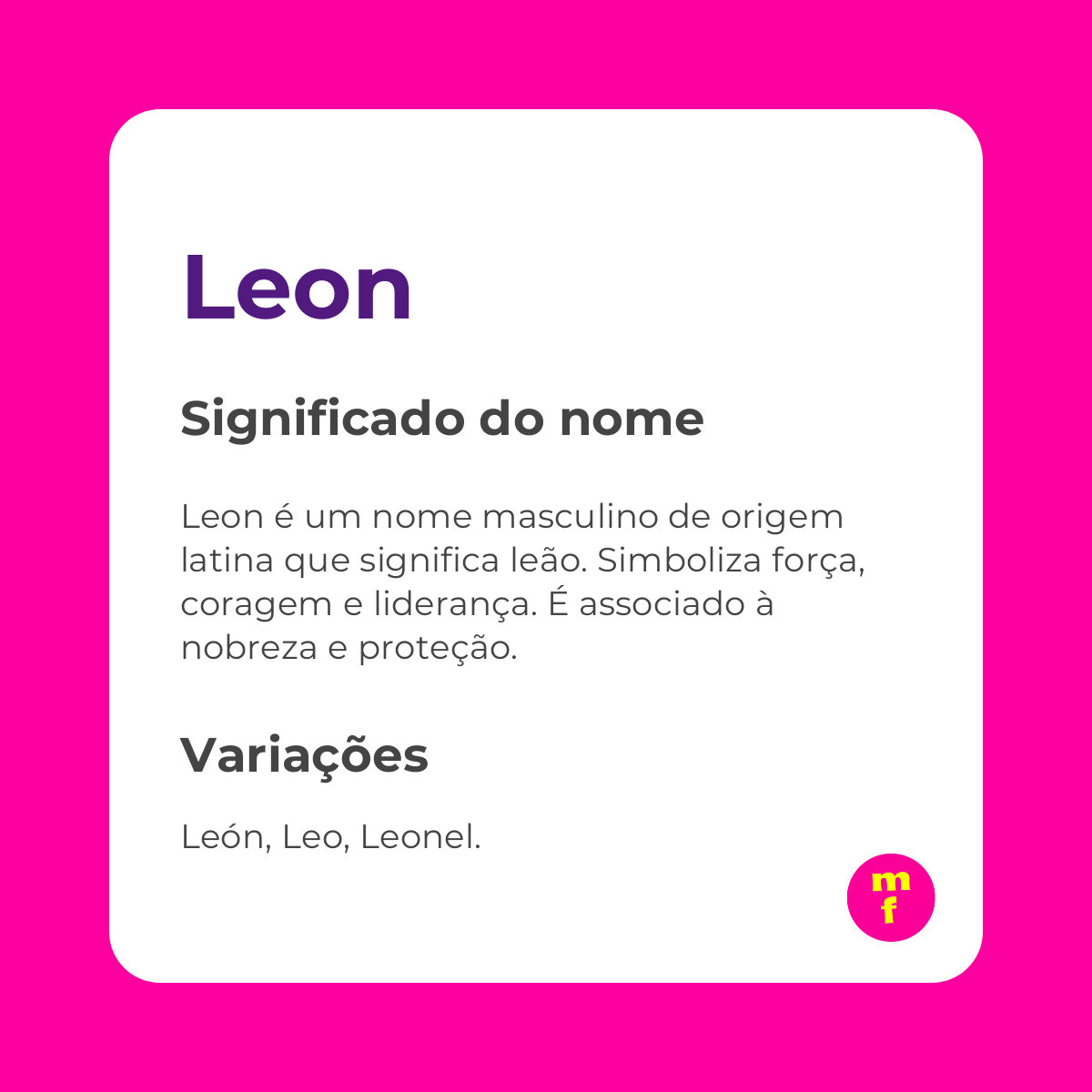 O que significa o nome Leon? Descubra a origem, curiosidades e personalidade