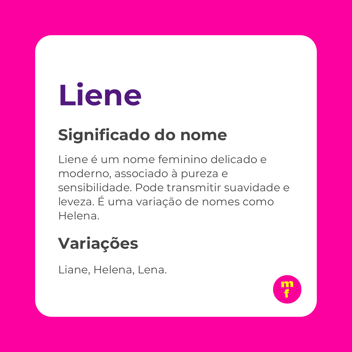 O que significa o nome Liene? Descubra as origens, personalidade e curiosidades