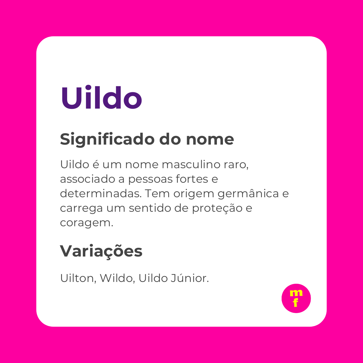 O que significa o nome Uildo? Descubra sua origem, história e curiosidades