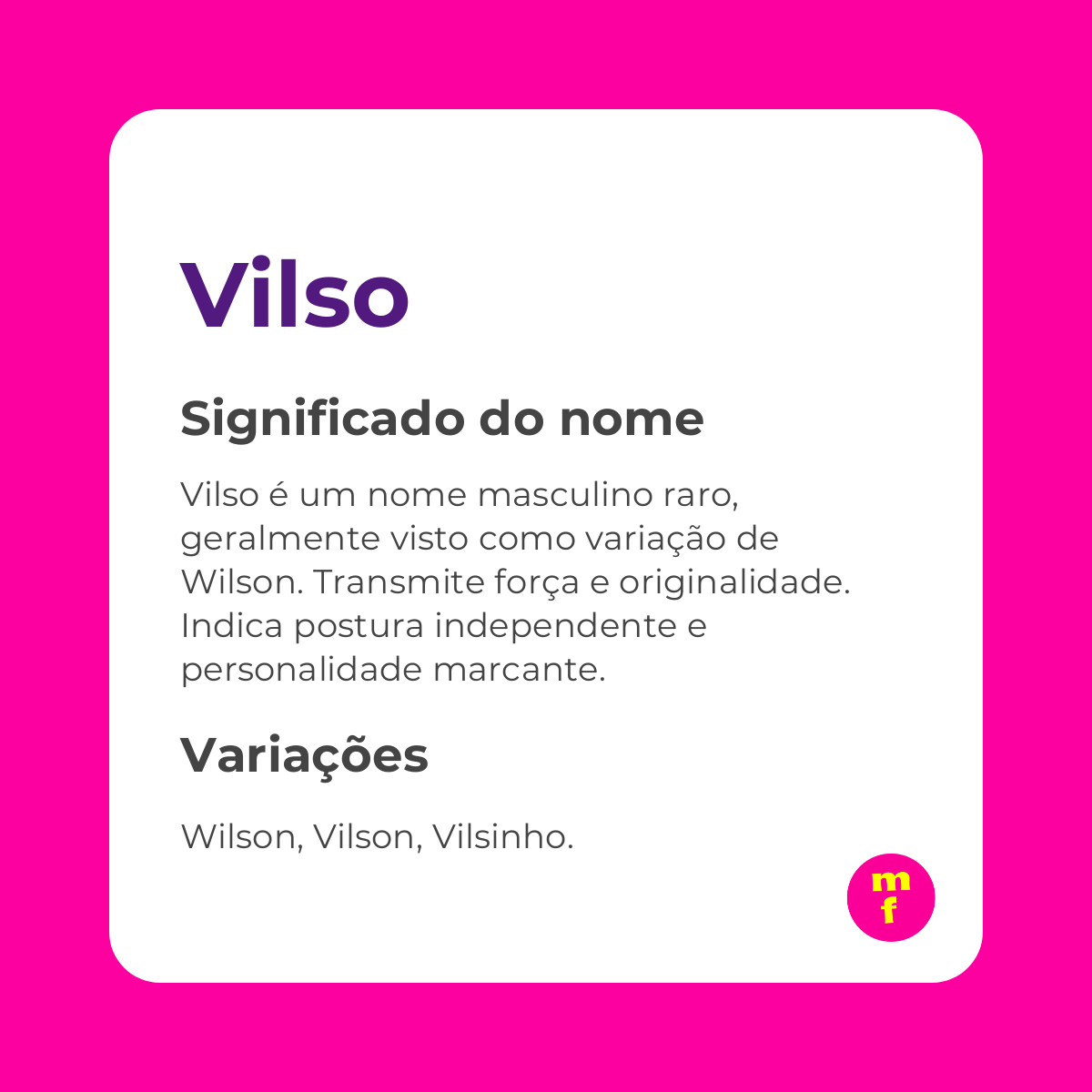 O que significa o nome Vilso? Descubra sua origem e significado